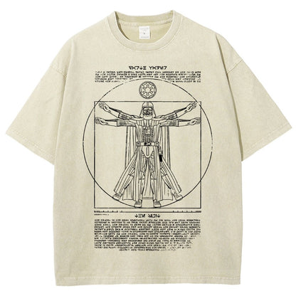 Vitruvian Darkside Vintage Distressed T-shirt
