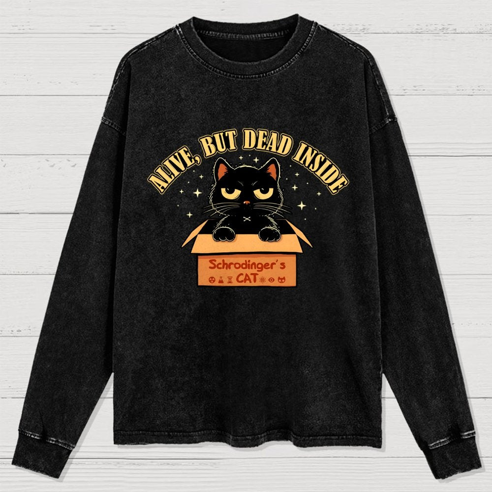 Alive But Dead Inside Washed Long Sleeve Tee