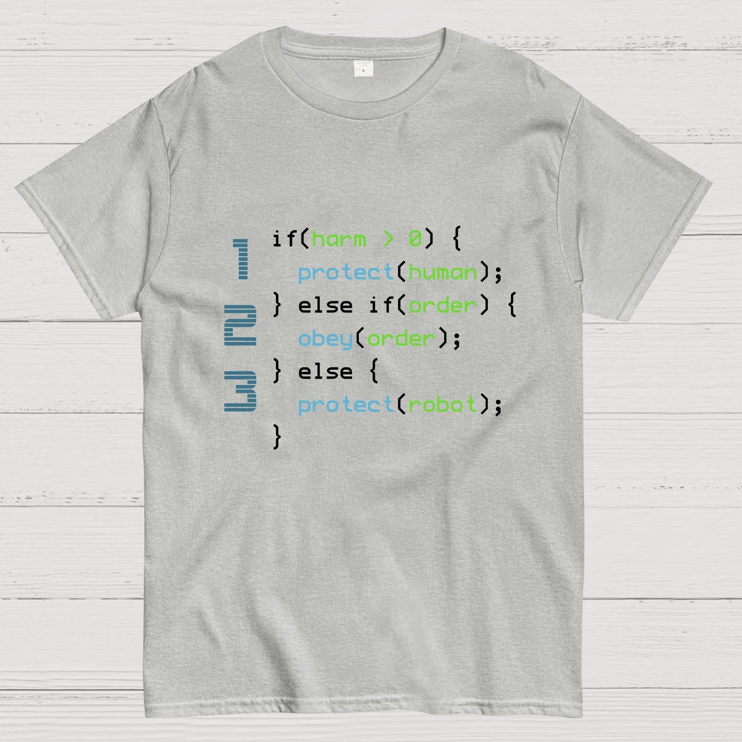 3 Laws of Robotics Geeky T-Shirt