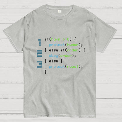 3 Laws of Robotics Geeky T-Shirt