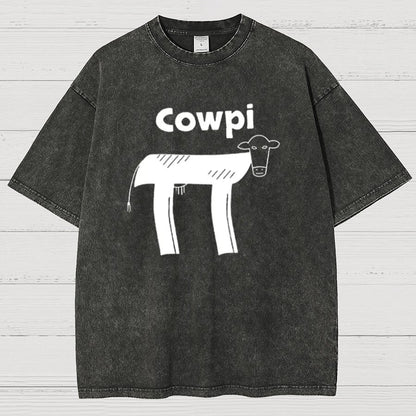 Cowpi Funny Geek Vintage Distressed T-shirt