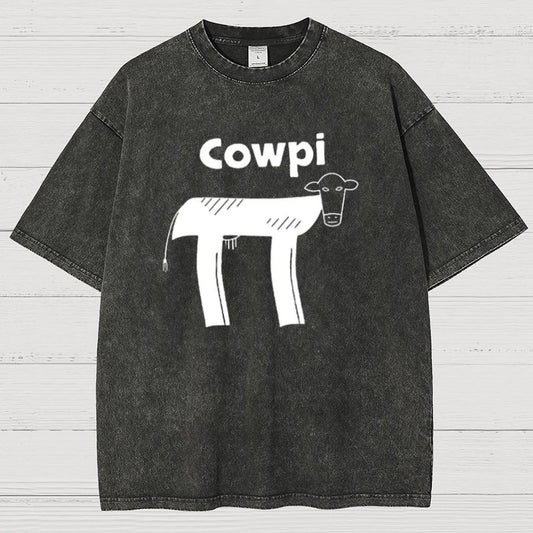 Cowpi Funny Geek Vintage Distressed T-shirt