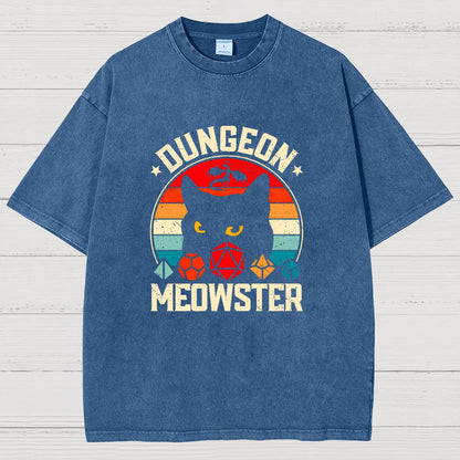 Dungeon Meowster Vintage Distressed T-shirt