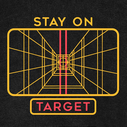 Stay On Target Geeky Vintage Distressed Hoodie