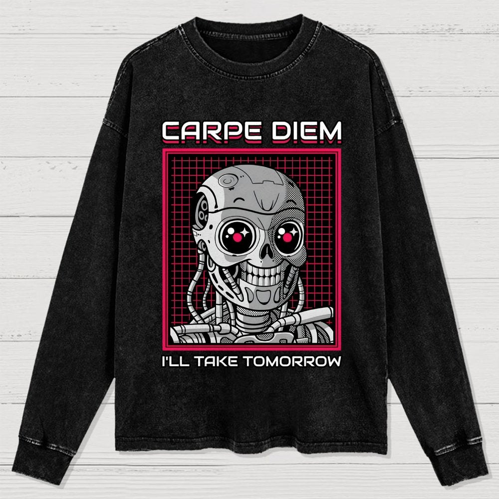 Rise Of The Cute Machine Washed Long Sleeve Tee