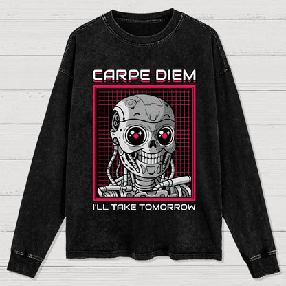 Rise Of The Cute Machine Washed Long Sleeve Tee