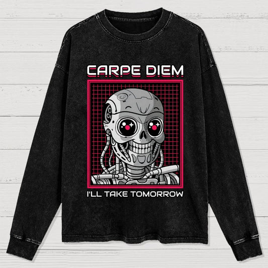 Rise Of The Cute Machine Washed Long Sleeve Tee