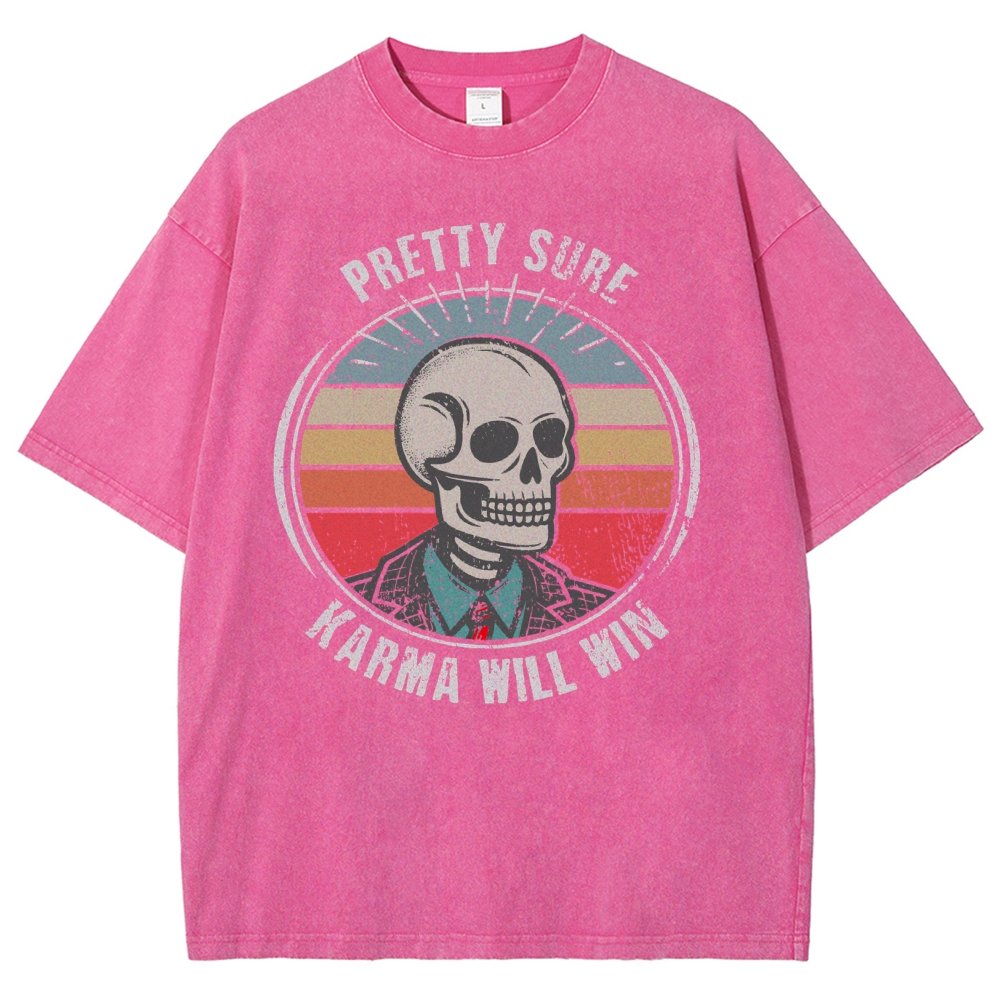 Karma for the Win Vintage Distressed T-shirt