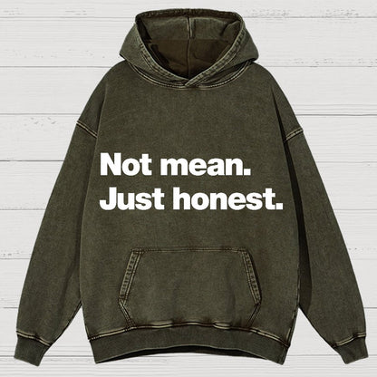Not Mean. Just Honest Vintage Distressed Hoodie