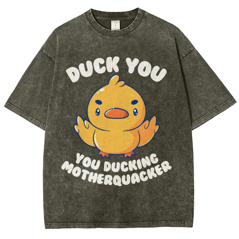 Ducking Motherquacker Vintage Distressed T-shirt