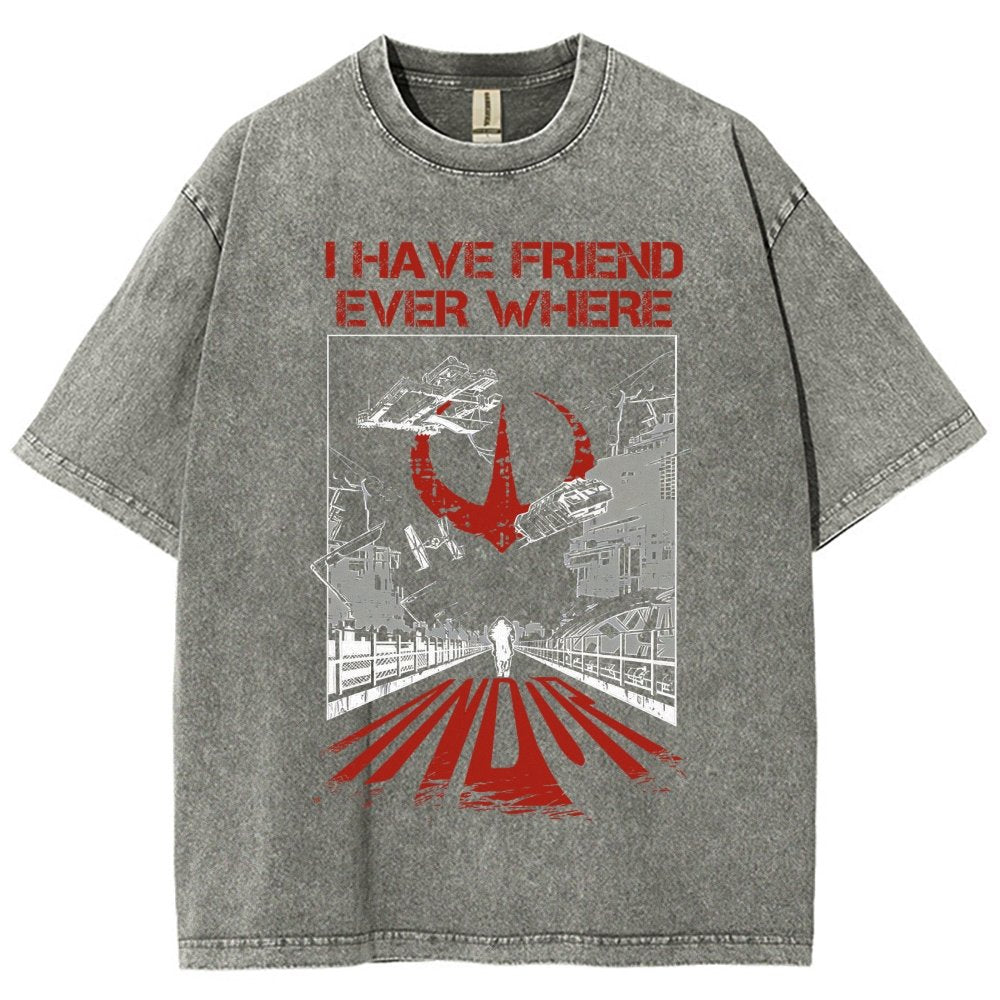 I Have Friends Every where Vintage Distressed T-shirt