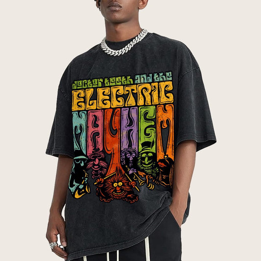 The Psychedelic Mayhem Vintage Distressed T-shirt