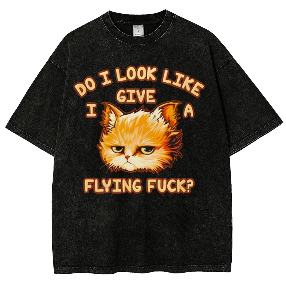 Do I Look Like I Give A Flying Fvck Vintage Distressed T-shirt