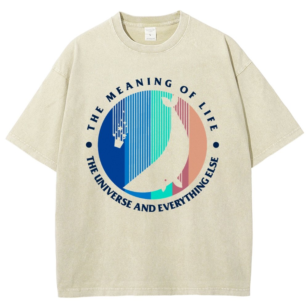 The Meaning Of Life - The Universe And Everything Else Vintage Distressed T-shirt
