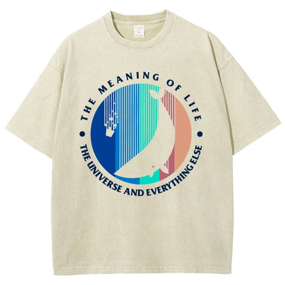 The Meaning Of Life - The Universe And Everything Else Vintage Distressed T-shirt