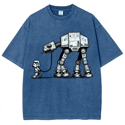 Empire Robot Dog - Galactic Skirmishes Vintage Distressed T-shirt