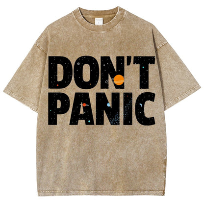 Don't Panic Vintage Distressed T-shirt