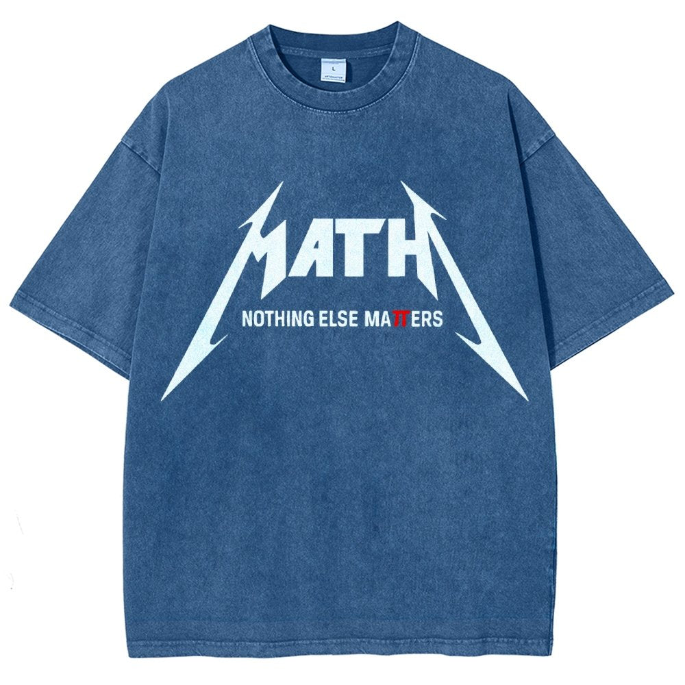 Math Nothing Else Matters Vintage Distressed T-shirt
