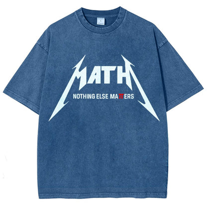 Math Nothing Else Matters Vintage Distressed T-shirt