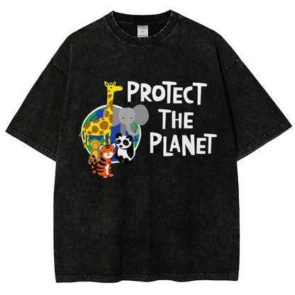 Protect The Planet Vintage Distressed T-shirt