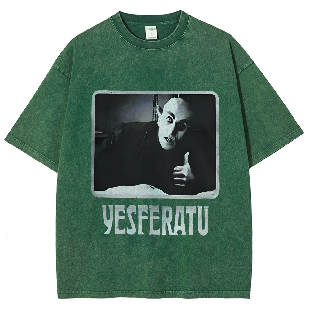 Yesferatu Funny Horror Retro Vintage Distressed T-shirt