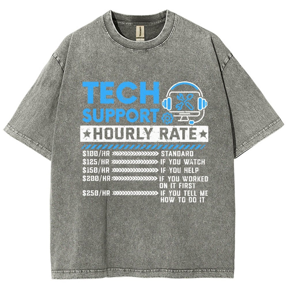 Tech Support Vintage Distressed T-shirt