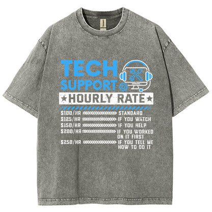 Tech Support Vintage Distressed T-shirt
