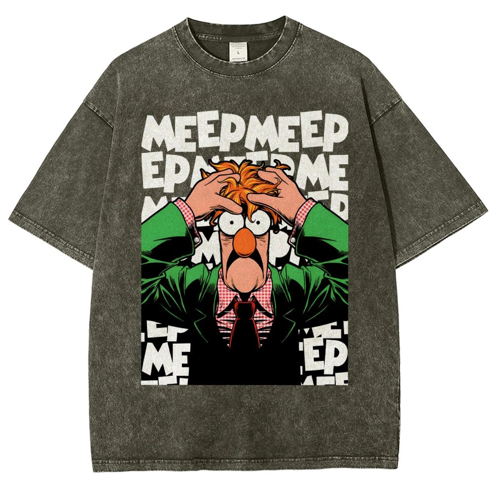 Meep Meep Vintage Distressed T-shirt