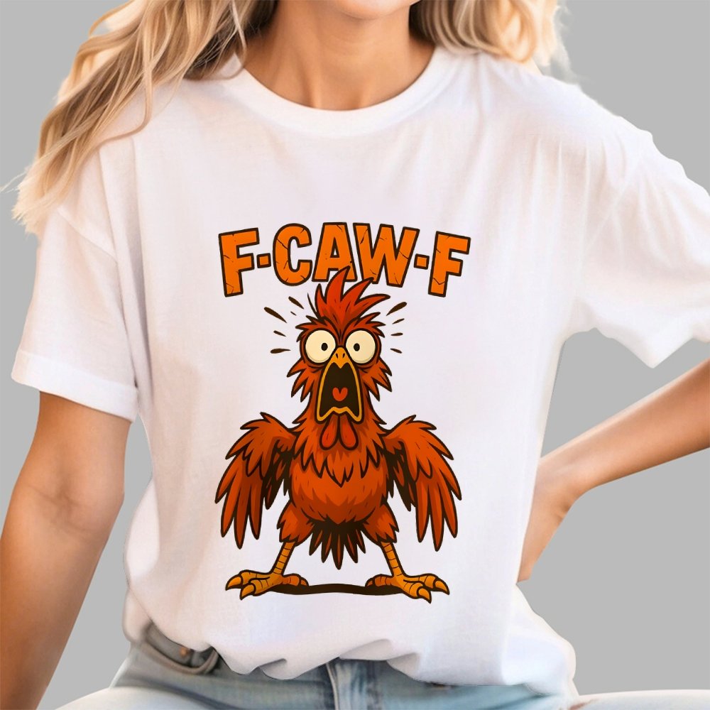 F-CAW-F – Angry Chicken Geek T-Shirt