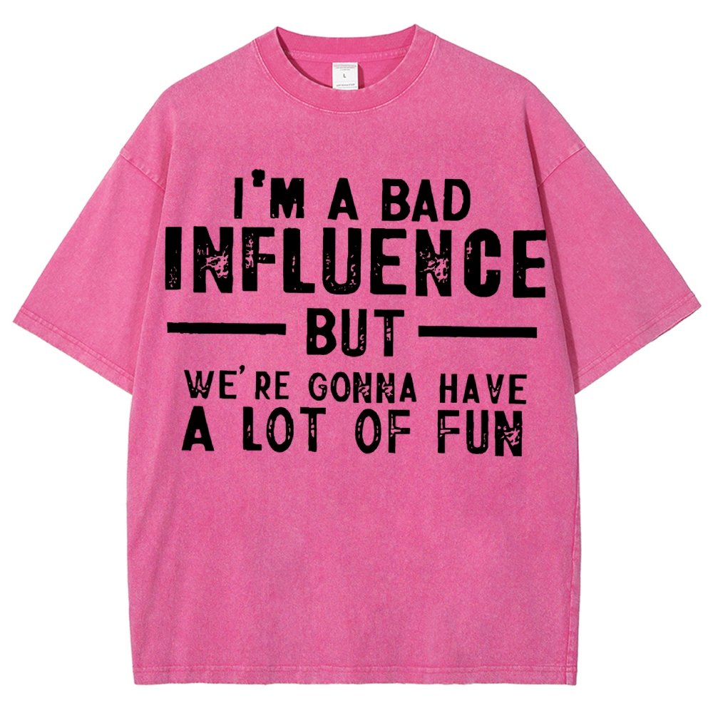 I'm a Bad Vintage Distressed T-shirt