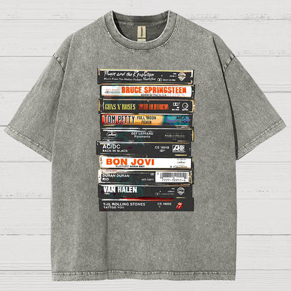 Vintage Rock Cassettes Vintage Distressed T-shirt
