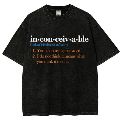 In-con-ceiv-a-ble Vintage Distressed T-shirt