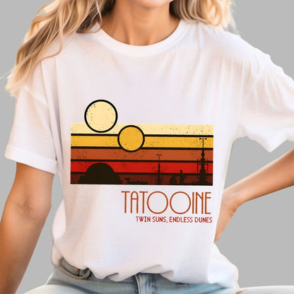 Double Suns Endless Dunes Geek T-Shirt