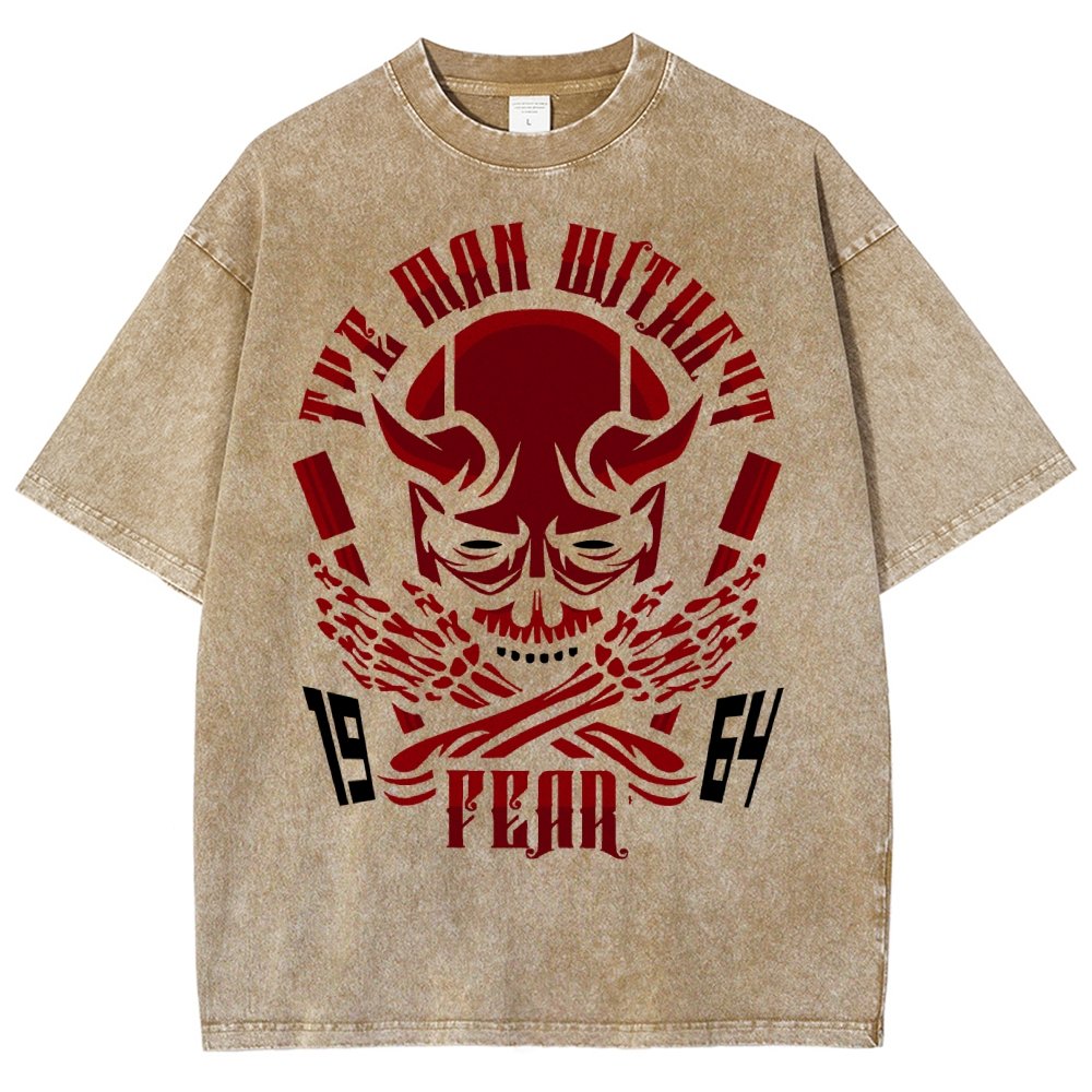 Devil Skull Vintage Distressed T-shirt