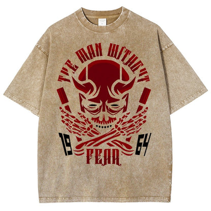 Devil Skull Vintage Distressed T-shirt