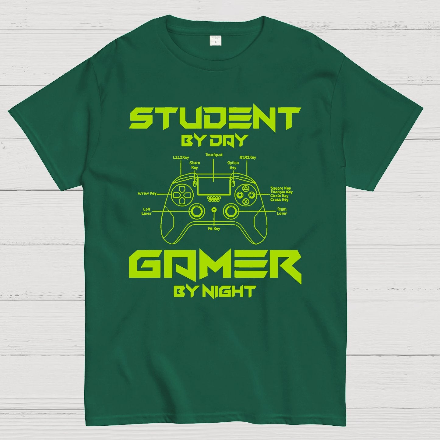 Gamer Student By Day Gamer By Night Geek T-Shirt