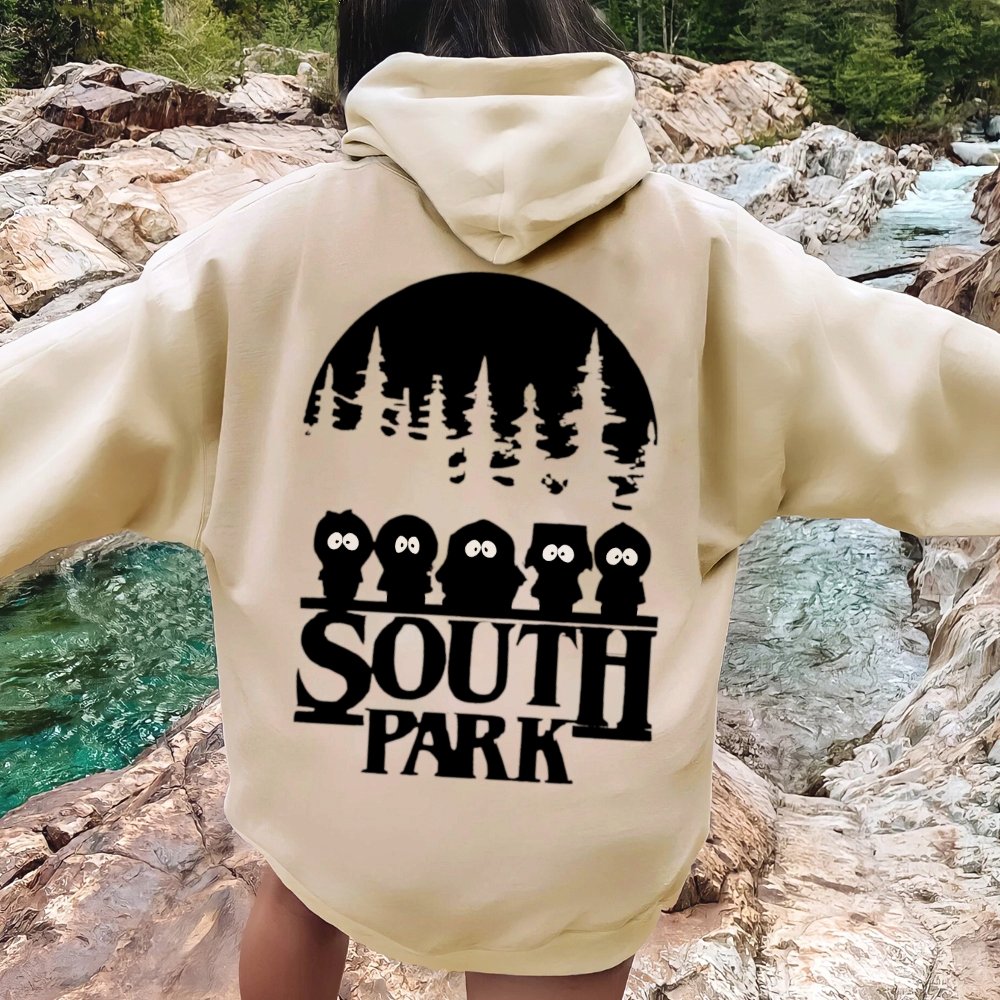 Stranger Park Inspired Art Printed Back Unisex Cotton Hoodie