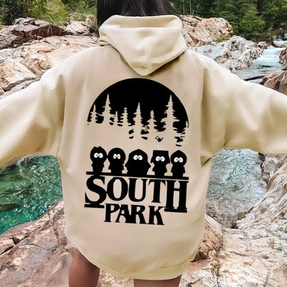 Stranger Park Inspired Art Printed Back Unisex Cotton Hoodie
