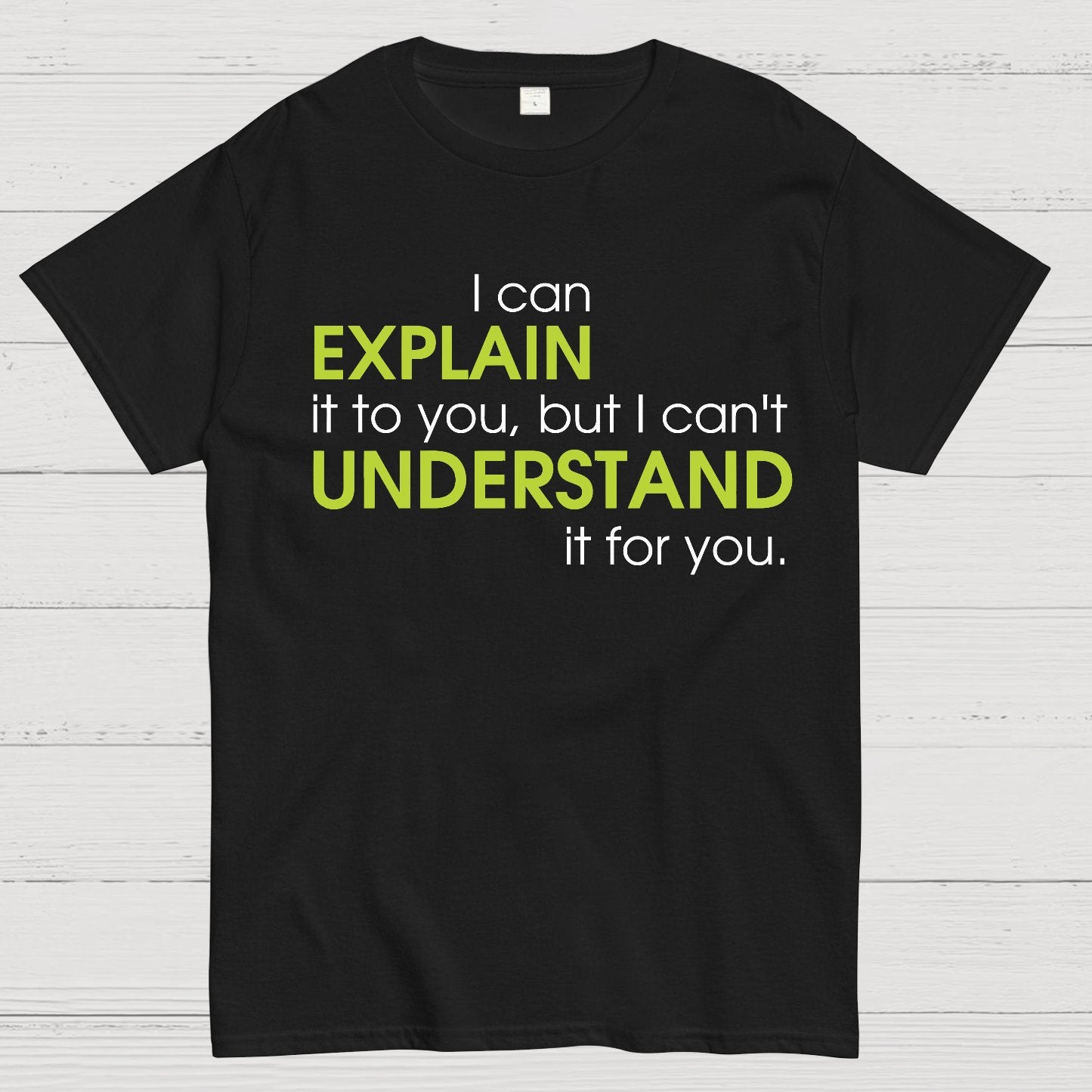 I can EXPLAIN it to you but I can't UNDERSTAND it for you Geek T-Shirt