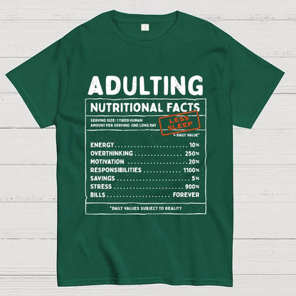 Adulting Facts Geek T-Shirt