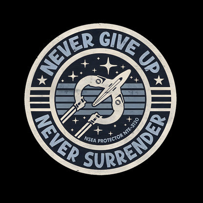 Never Give Up Never Surrender! Vintage Distressed Washed Tank