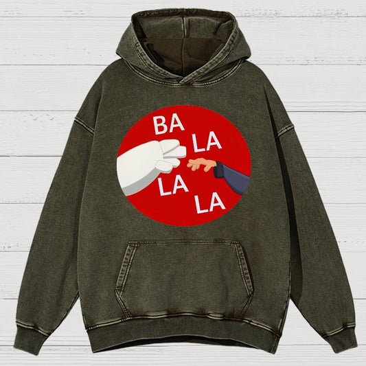 Ba La La La Funny Vintage Distressed Hoodie