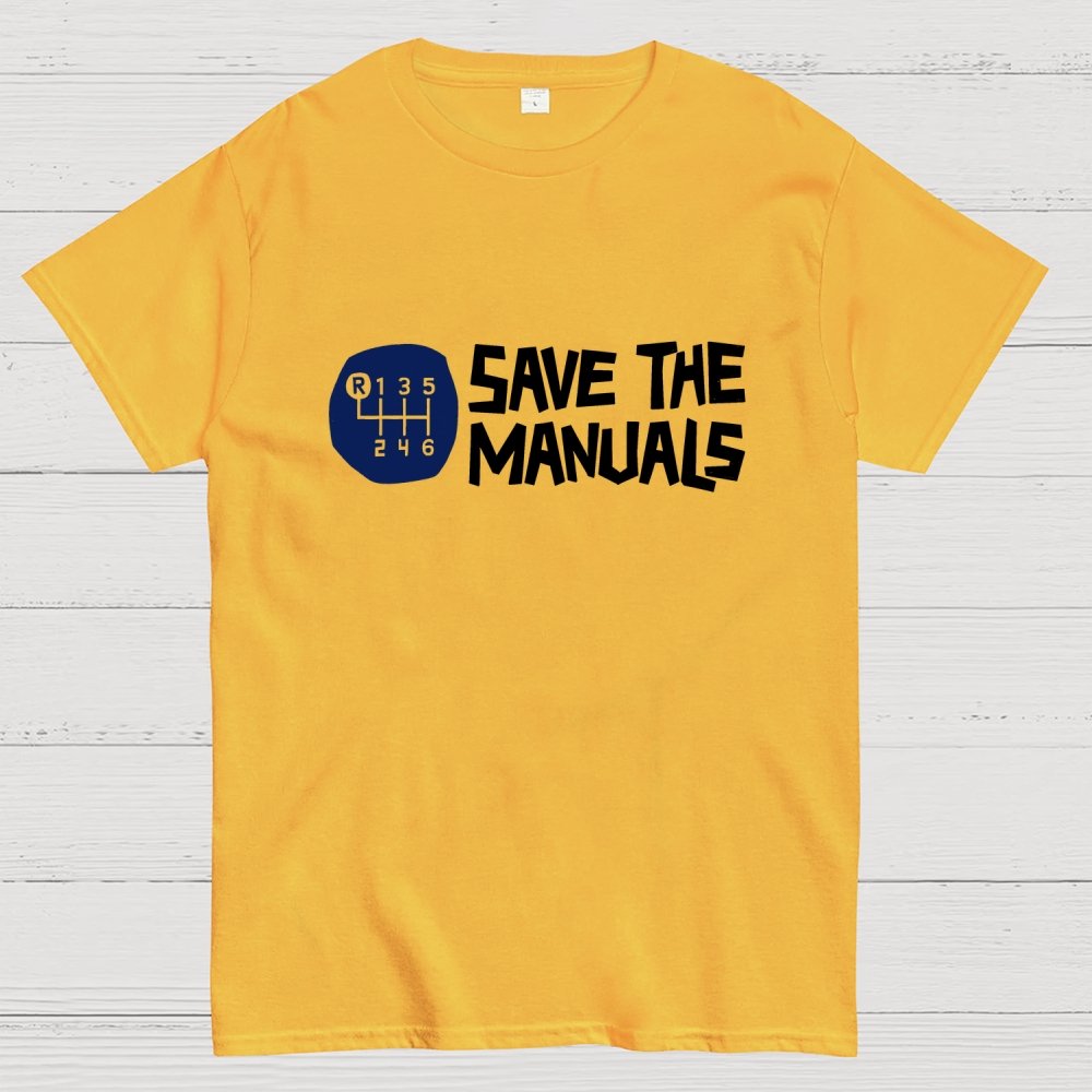 Save The Manuals Art Print Geek T-Shirt