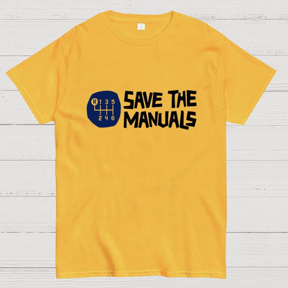 Save The Manuals Art Print Geek T-Shirt