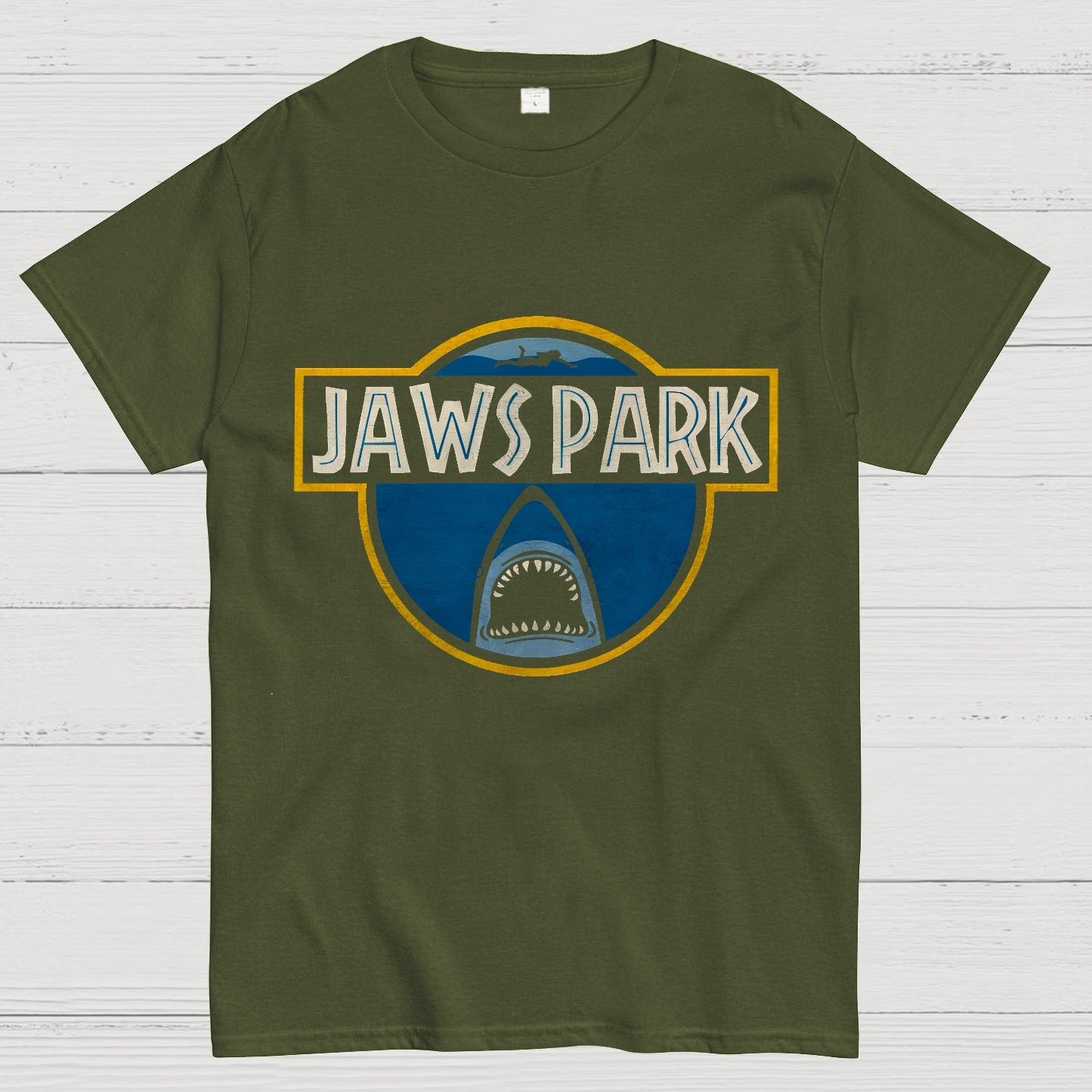 Great White Shark Park Geek T-Shirt