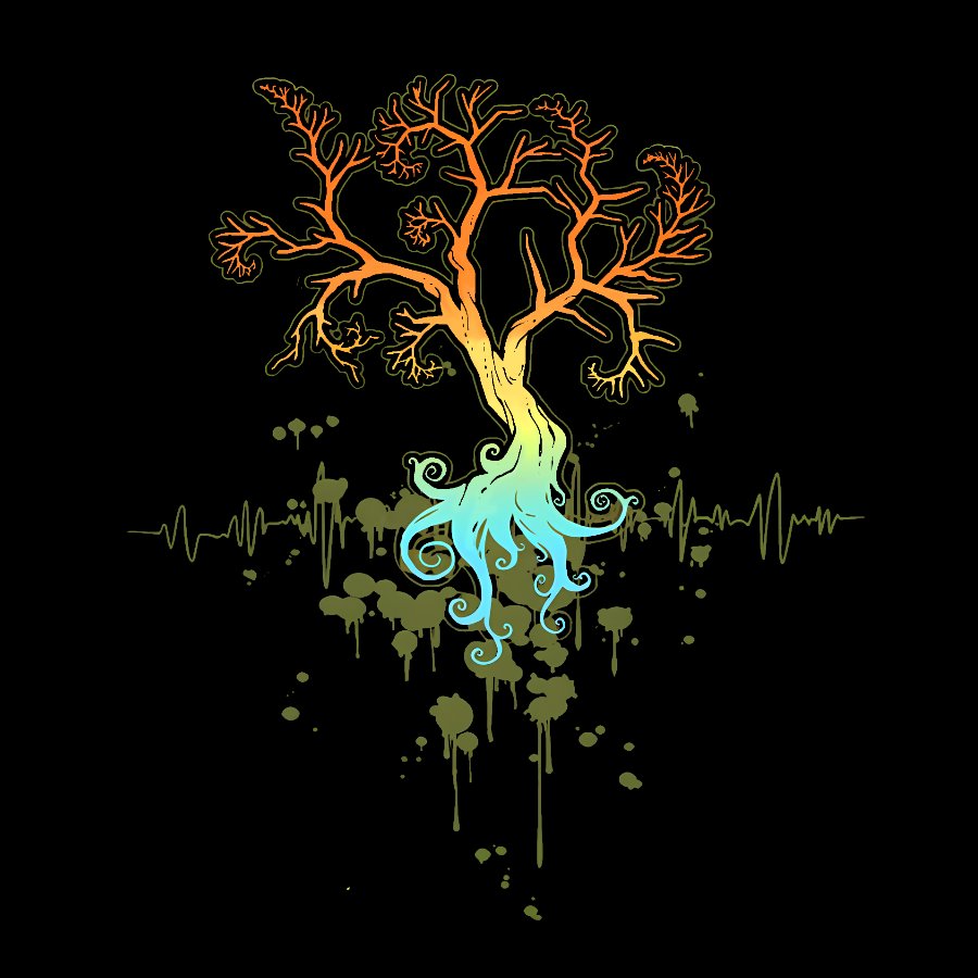 Fractal Tree Nerdy T-Shirt