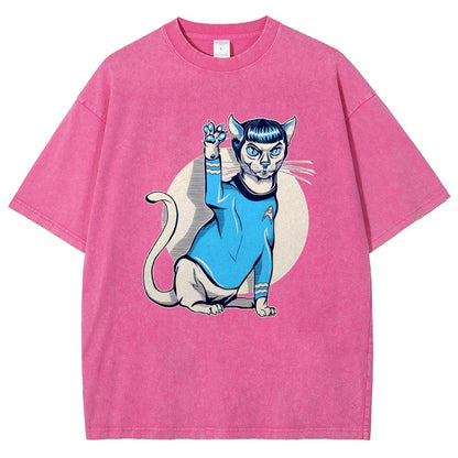 Nap Long and Pros-Purr Vintage Distressed T-shirt
