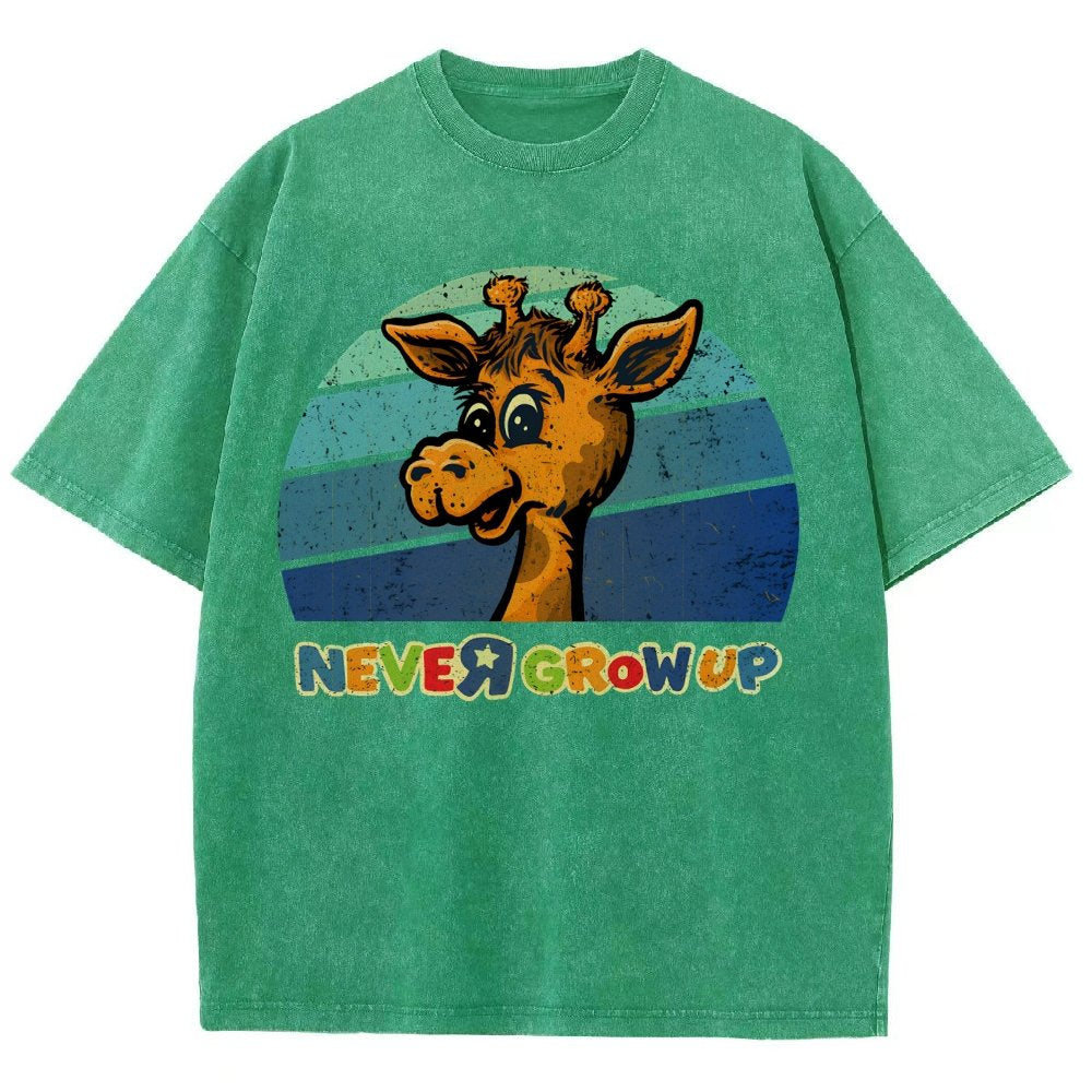 Never Grew Up Vintage Distressed T-shirt