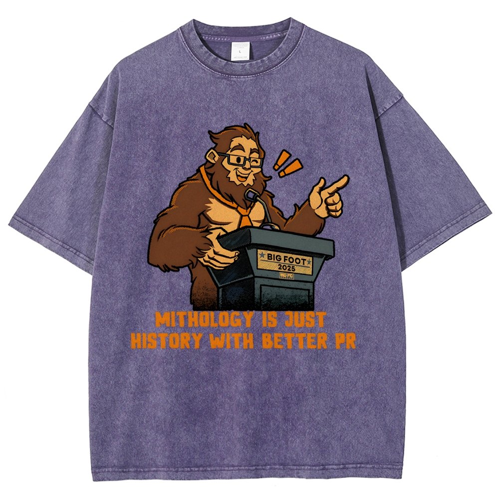 Mythology is just history with better PR Vintage Distressed T-shirt