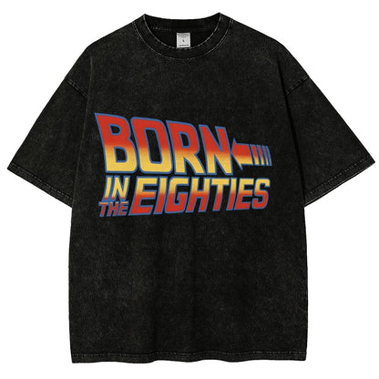 Born In The Eighties Vintage Distressed T-shirt